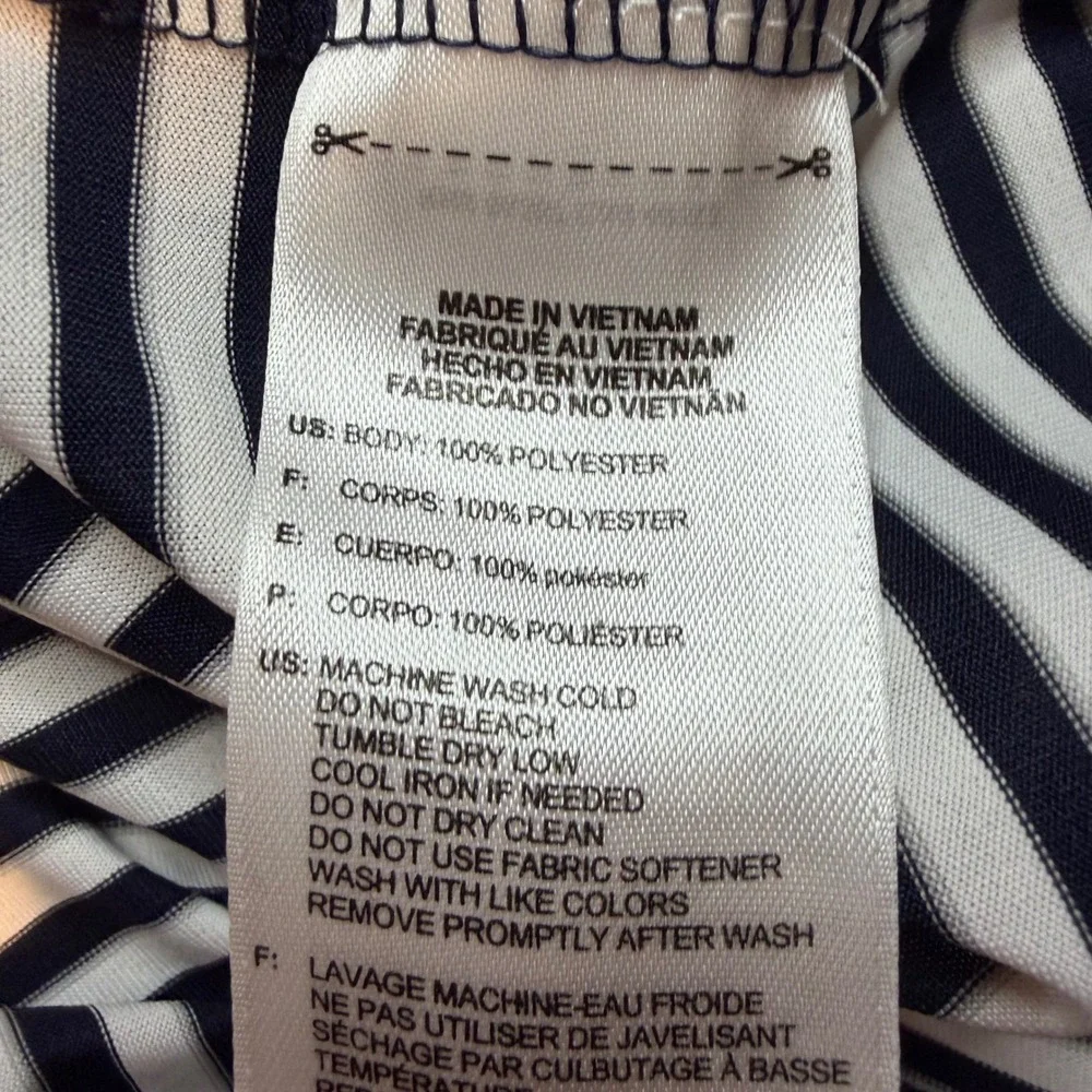 Adidas Mens Navy Blue White Striped Performance Golf Polo Shirt Short Sleeve